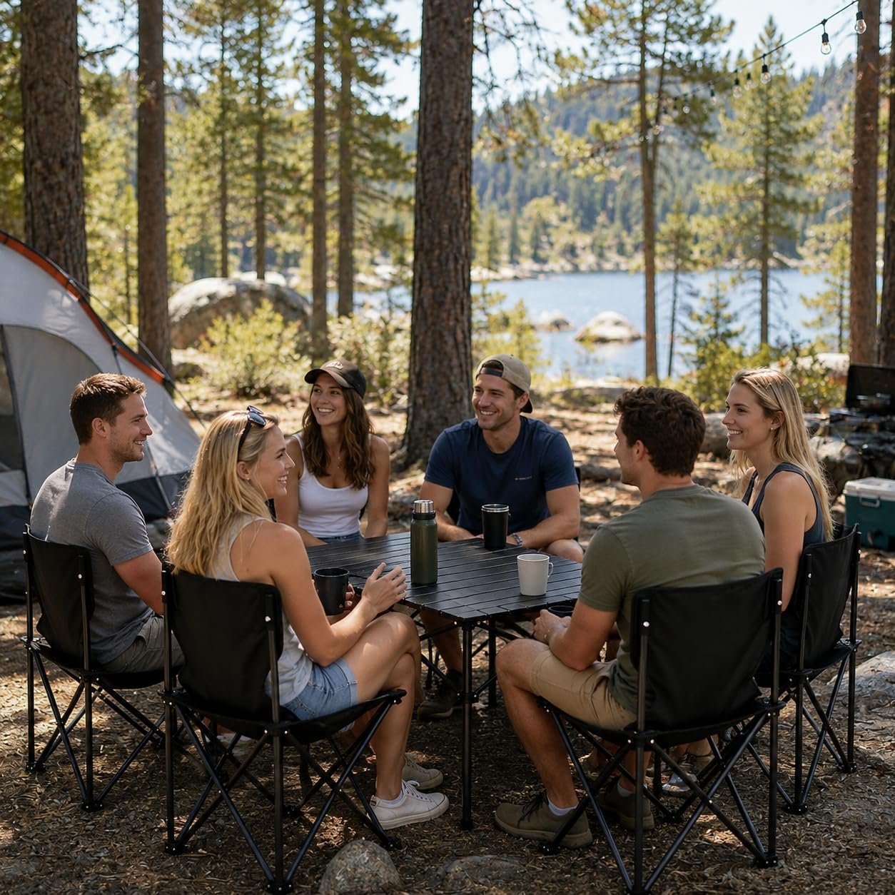 TC008 Camping Table with 6 Chairs - Image 2